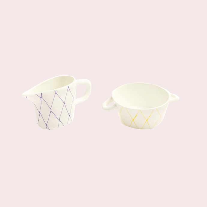 Yinka Shonibare: Milk Jug & Sugar Bowl