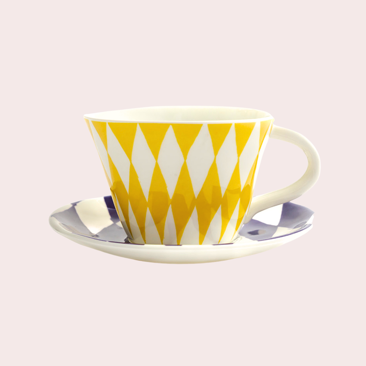 Yinka Shonibare: Set of 4 Tea Cups & Saucers