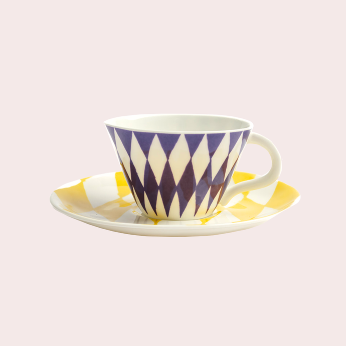 Yinka Shonibare: Set of 4 Espresso Cups & Saucers
