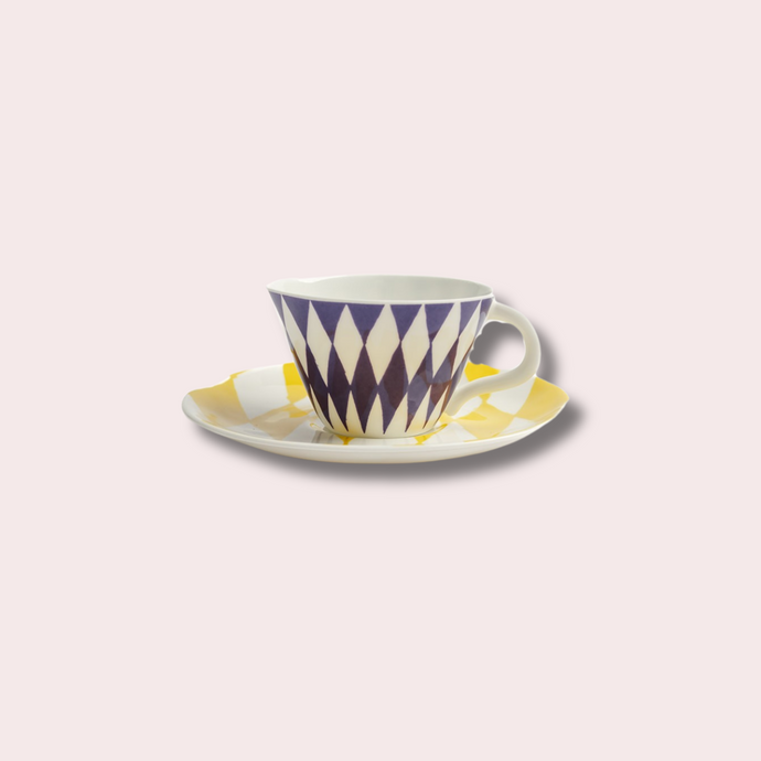Yinka Shonibare: Set of 4 Espresso Cups & Saucers