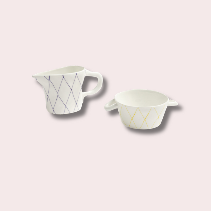 Yinka Shonibare: Milk Jug & Sugar Bowl