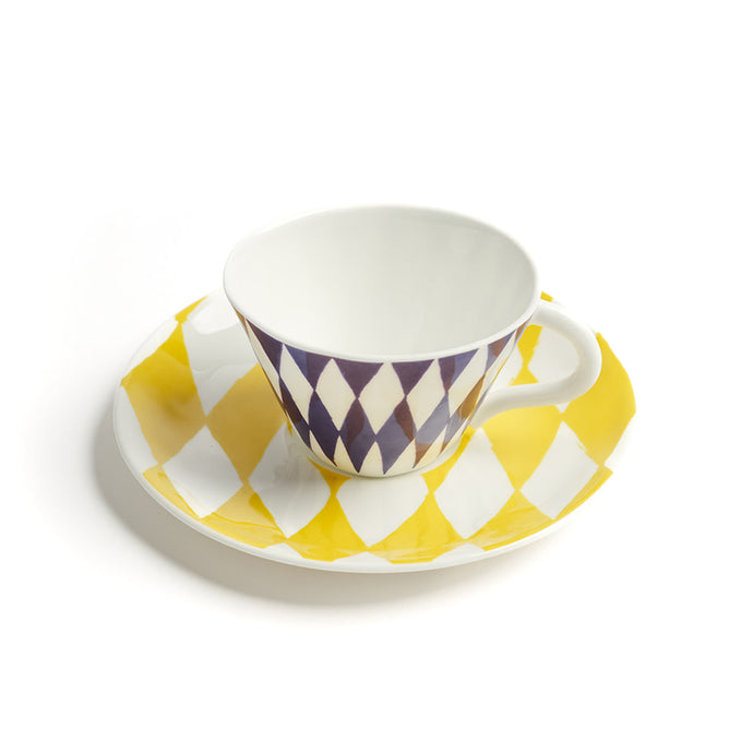 Yinka Shonibare: Set of 4 Espresso Cups & Saucers