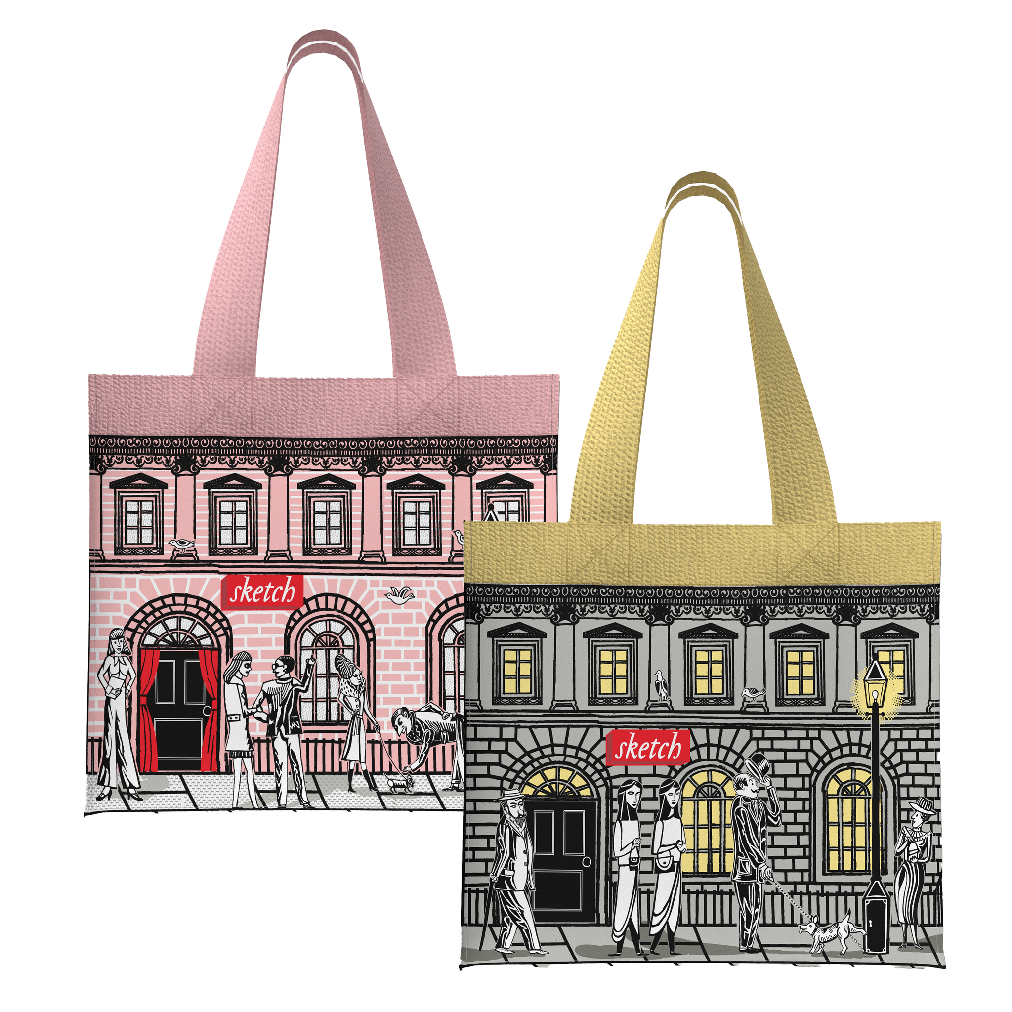 Load image into Gallery viewer, Set of 2 Canvas Tote Bags